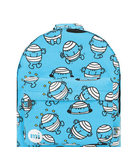 Mi Pac X Mr Men Backpack Mr Bump Blue